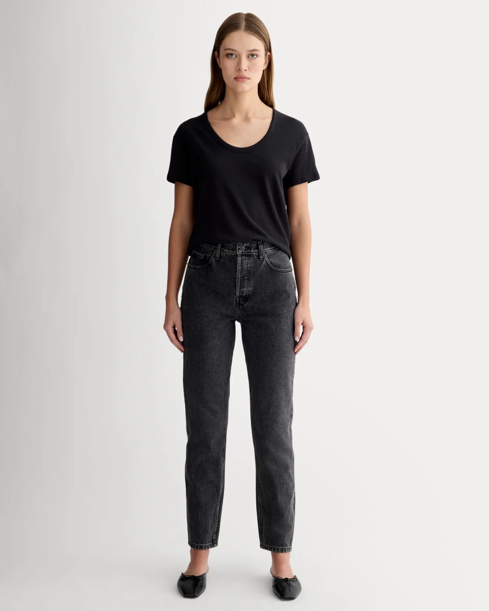 Everlane �90s Cheeky� Jean | 28.5" Inseam In Washed Black, Size 24 | Everlane