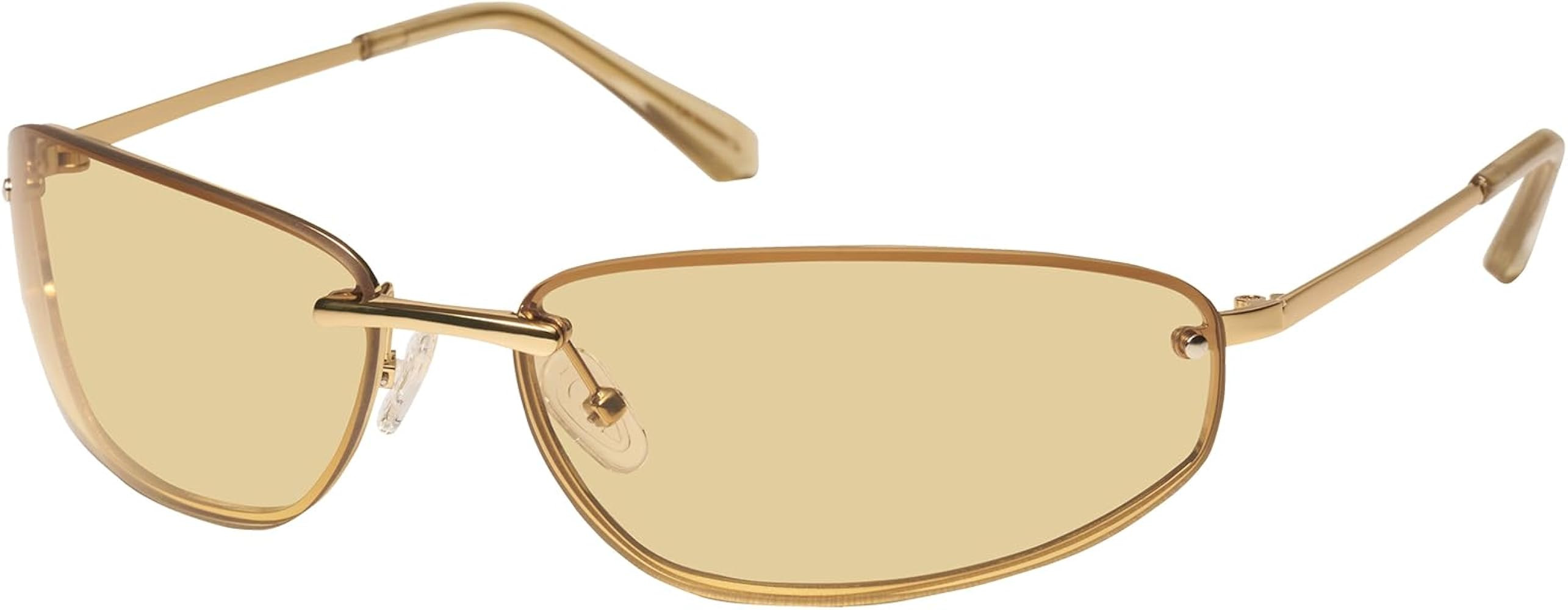 mosanana Trendy Y2K Sunglasses for Women Cool Retro Metal Style MS52584 | Amazon (US)