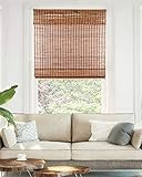 CHICOLOGY Cordless Bamboo Roman Shades, Light Filtering Window Treatment Perfect Resort Feel for Liv | Amazon (US)