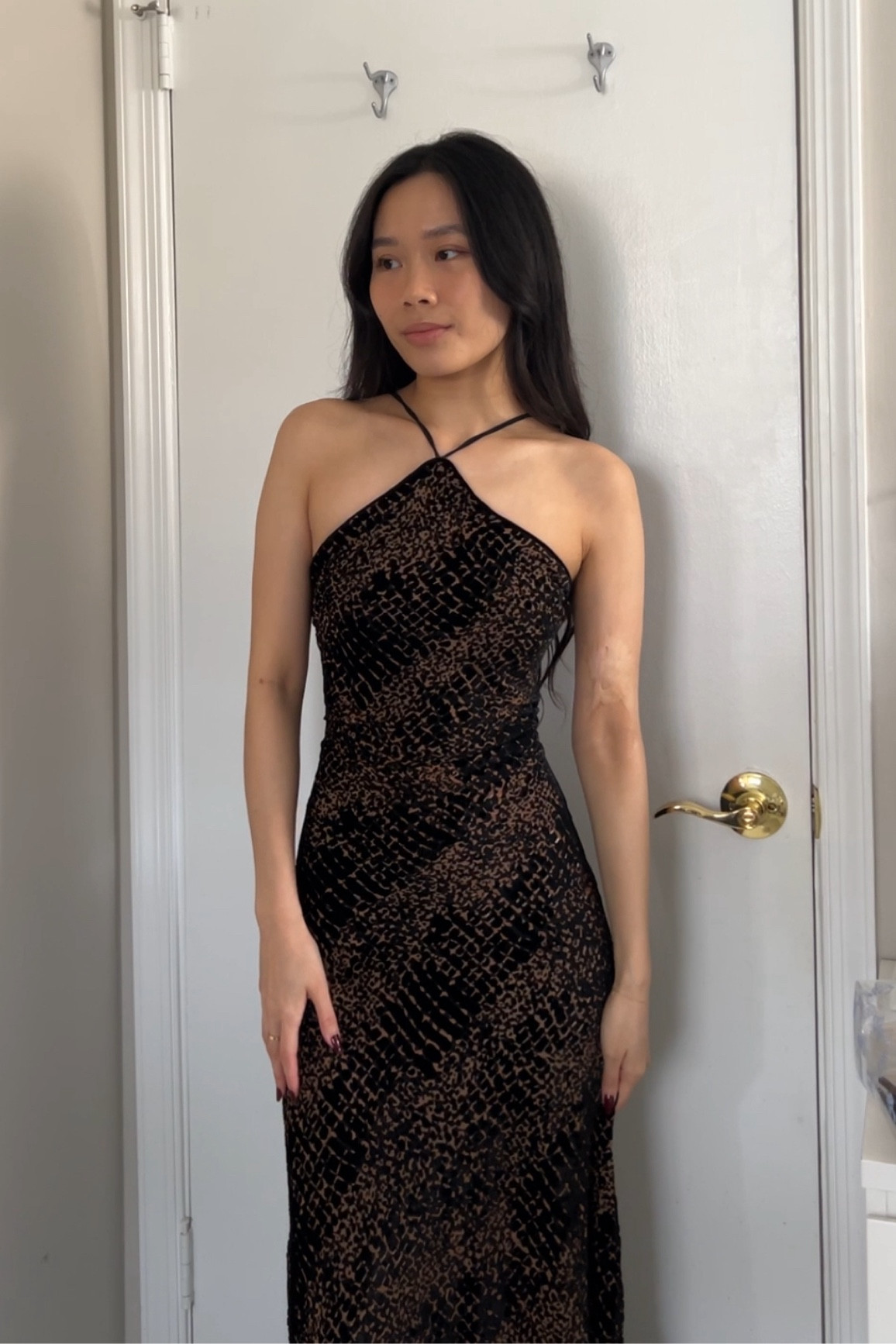 Dress idea for the Holidays from ASTR the Label 
Briotte Velvet Burnout Maxi Dress - XS

#LTKHoliday #LTKCyberWeek #LTKGiftGuide