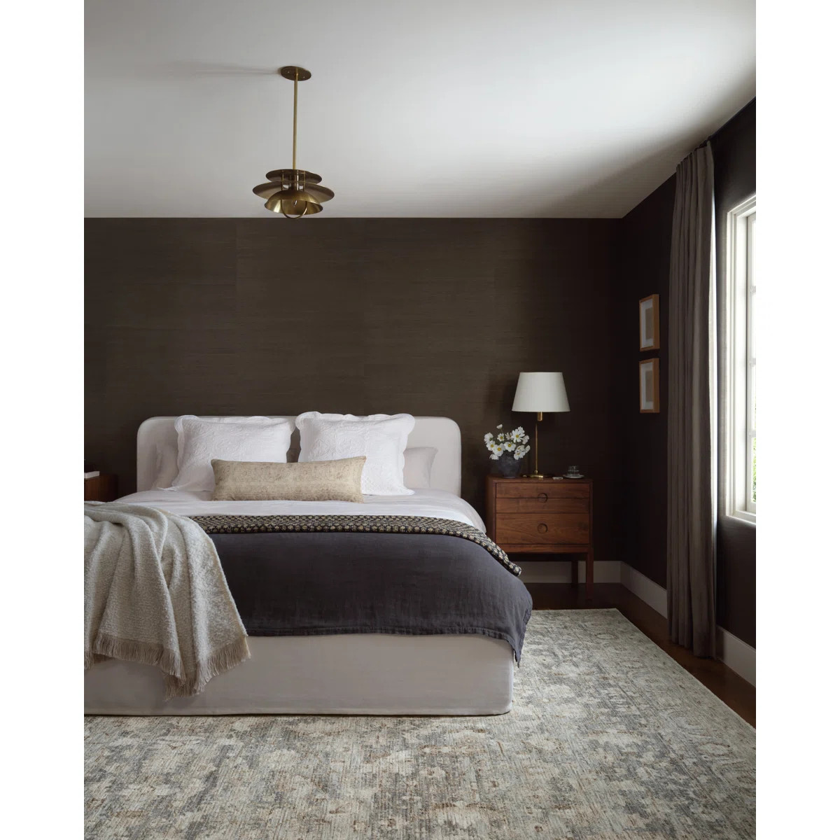 Amber Lewis x Loloi Honora Slate / Beige Area Rug | Wayfair North America