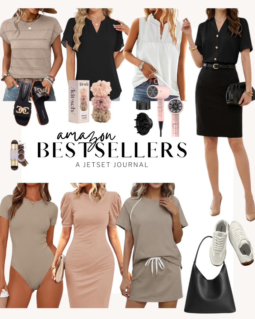 Finally got this week’s list of Amazon Bestsellers ready for you! We have WIHOLL’s lightweight sweater and Zeagoo casual shirt here. Yousify’s two-piece sporty outfit also made it to this bestseller list. You can also see this stylish Falechay V-neck top and a puff-sleeve dress from Cicy Bell. Also in this collection are trendy sneakers from Vilanva, a leather handbag, and CIDER wide-leg boyfriend jeans, all of which match our chic style.

#LTKSeasonal #LTKSaleAlert #LTKTravel
 

 