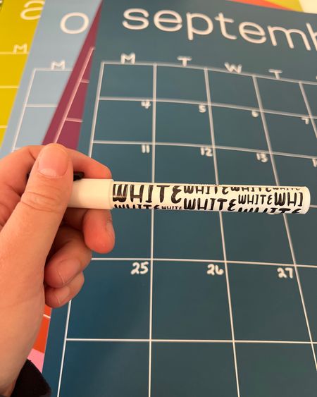 If you are looking for the perfect chalk pen, I have found it after testing a zillion different ones on our colorful wall calendar. Chalk pen, chalk, chalk marker, colorful calendar, White marker 

#LTKhome #LTKunder50 #LTKFind