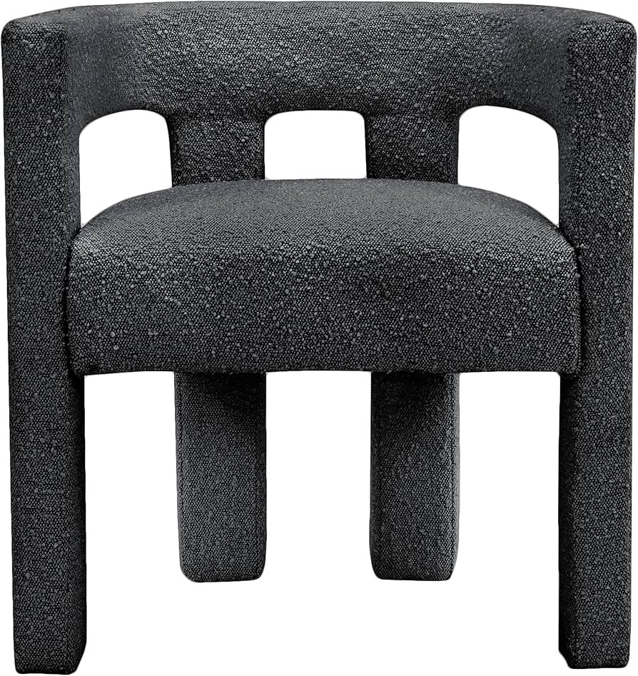 Meridian Furniture Athena Collection Modern | Contemporary Boucle Fabric Upholstered Accent | Din... | Amazon (US)