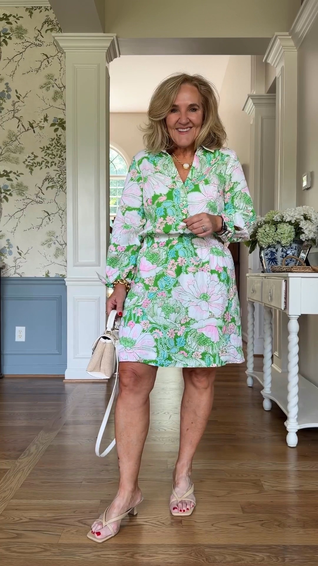 This vibrant floral shirt dress is an effortless summer favorite with a relaxed fit, colorful print, and lightweight feel. Pair it with a raffia handbag and neutral sandals for an easy vacation, brunch, or everyday look.

💡 LTK MADE EASY

❤️ Heart = Support my posts
🔖 Save = Get sale & restock alerts
📋 Lists = Keep favorites organized
📲 Share = Send to yourself for later
💬 Comment = Ask me anything

#LTKootd #LTKSeasonal #LTKOver40