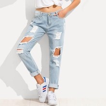 Distressed Boyfriend Jeans | SHEIN