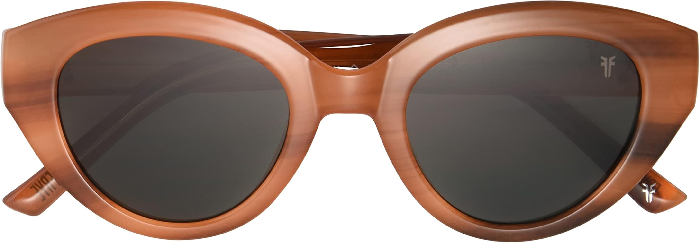 Frye Women's Yuliya Oval Cateye Sunglasses, Honey, 48 mm | Amazon (US)