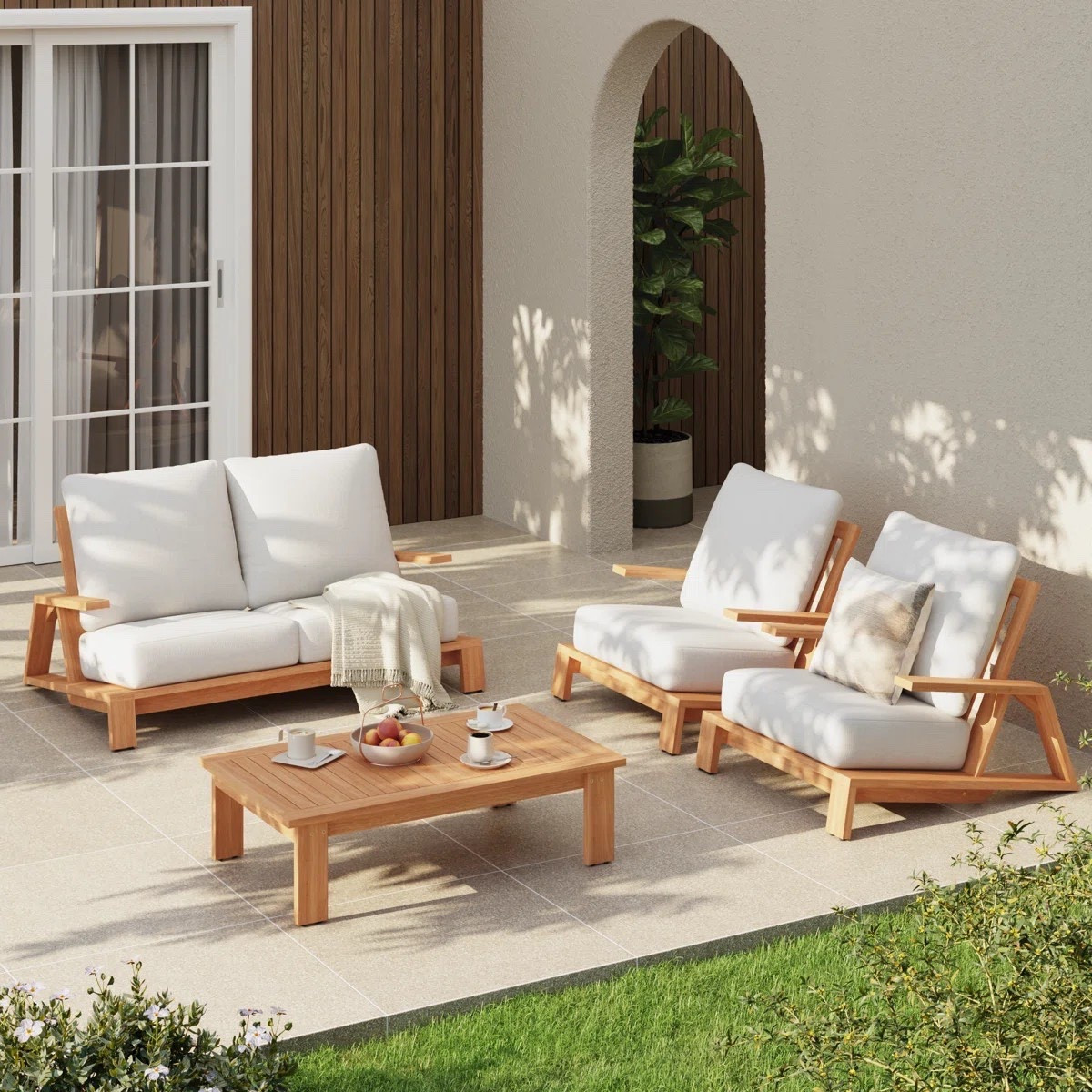 Enjoy summer events and gatherings with a chic Outdoor 4-piece Patio Conversation Set. This conversation set is ON SALE and under $1,000.

Keywords: Patio furniture, outdoor patio furniture, outdoor seating group, outdoor couch set, outdoor conversation set, patio refresh, home refresh, outdoor day bed, outdoor patio set 


#LTKSeasonal #LTKSaleAlert #LTKHome