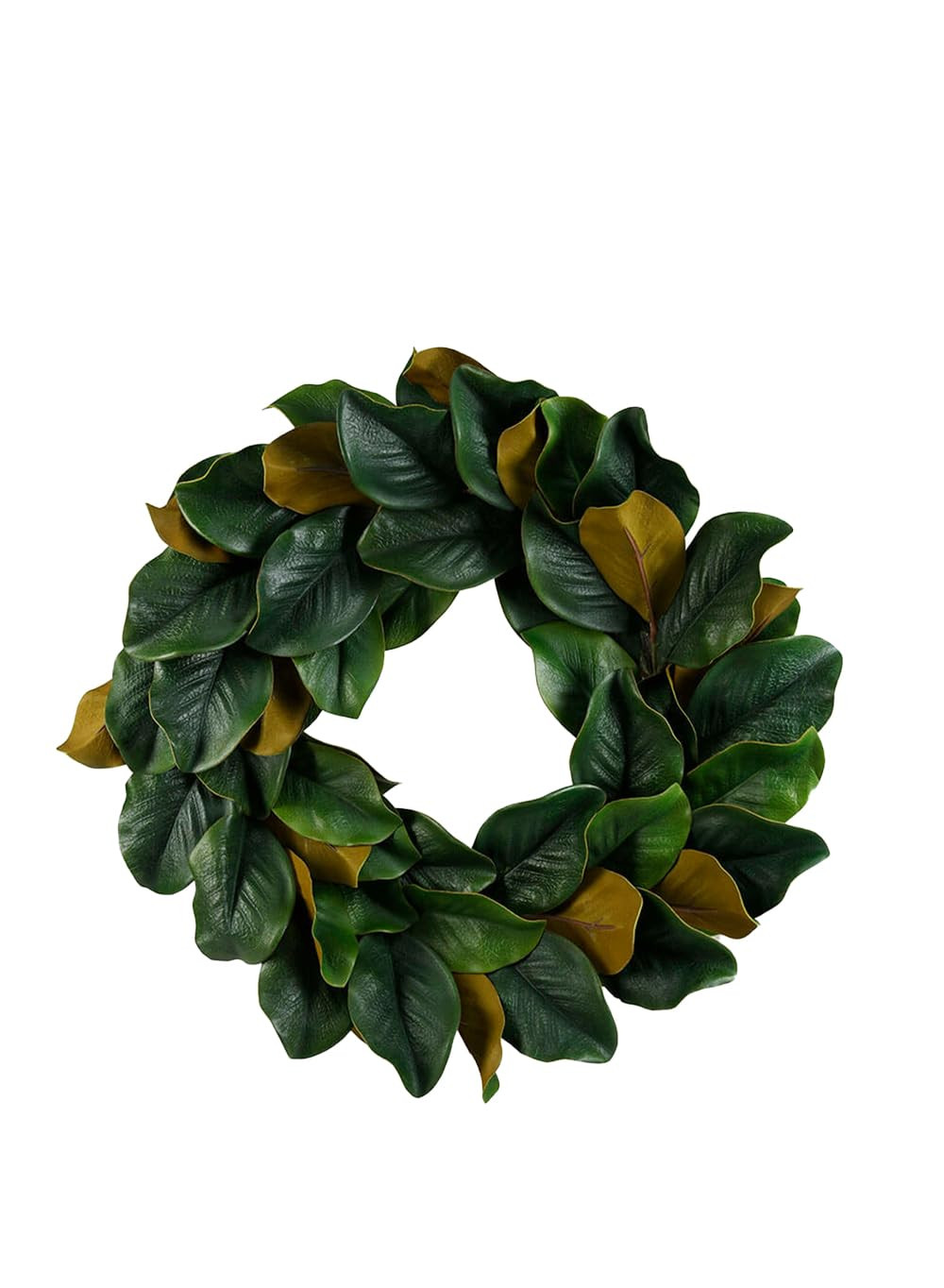 Serene Spaces Living Artificial Green Magnolia Leaf Wreath, Ideal to Hang at Wedding, Store Displ... | Amazon (US)