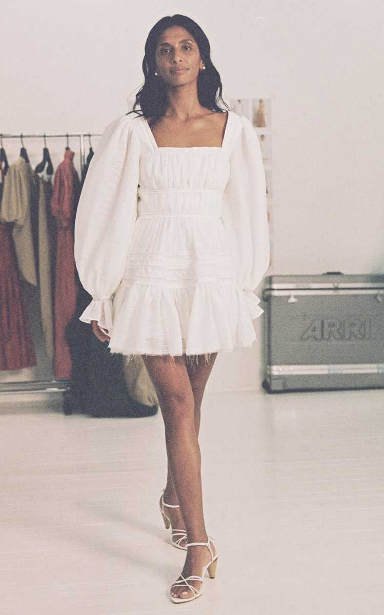 Impression Smocked Poplin Mini Dress | Moda Operandi (Global)