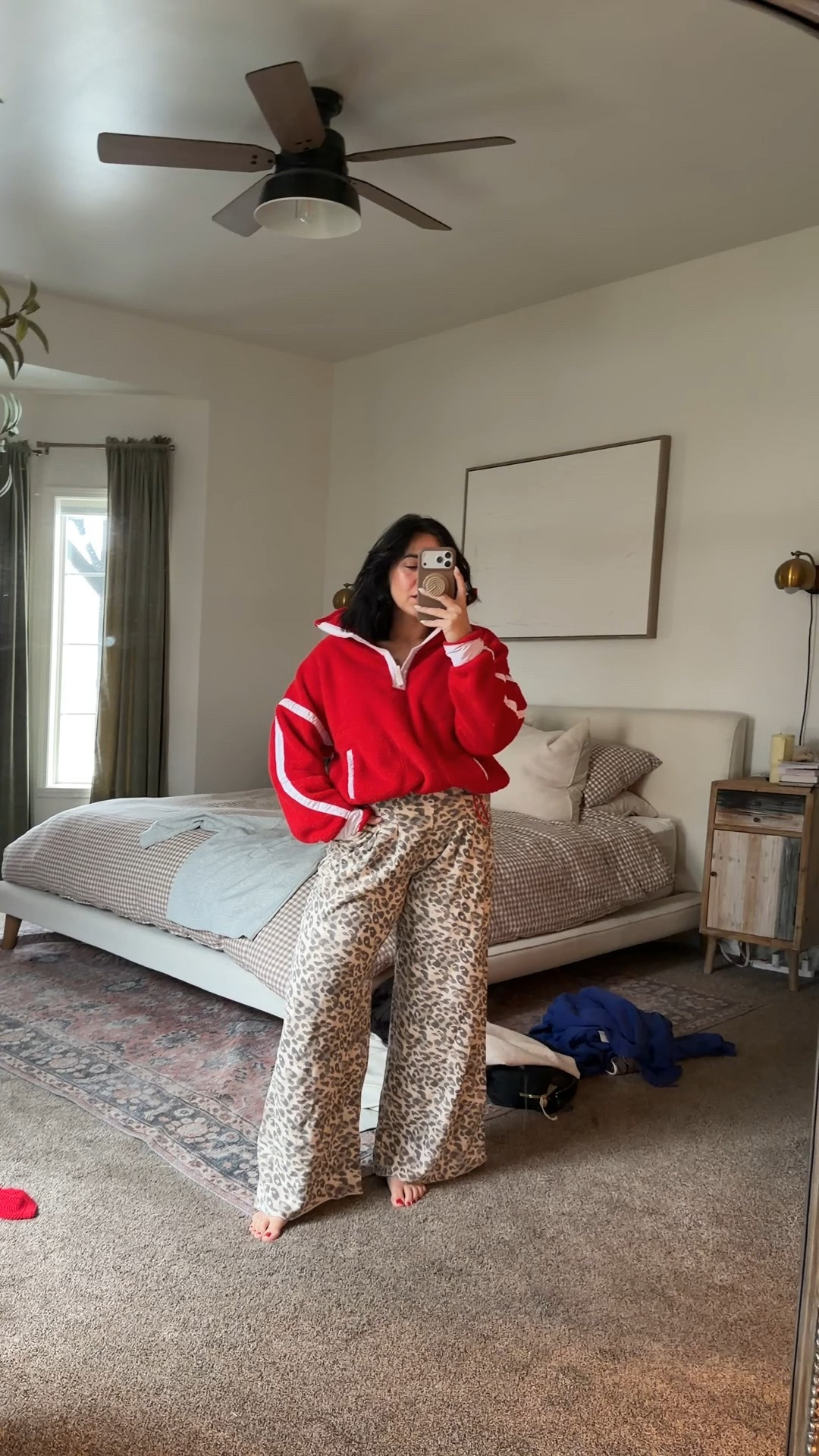 Cozy winter uniform. Size L in both! Cozy lounge outfit for Christmas. 

#LTKSeasonal #LTKHoliday #LTKMidsize