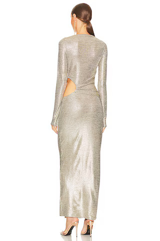 Chloe Dress in Gold | Revolve Clothing (Global)