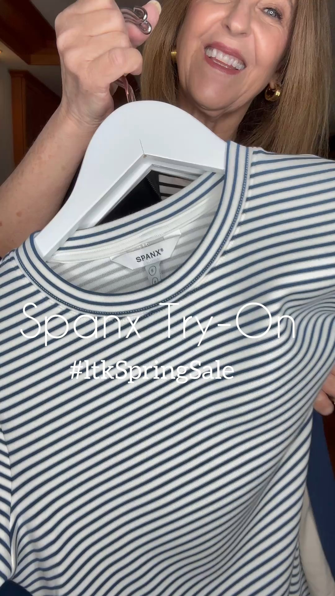 Spanx is a favorite brand of mine for cute, comfortable, and easy-to-wear clothing.  

Here are some of my favorites, all on the #ltkspringsale, going on now (March 15th-18th). All these items can be mixed and matched to create many outfits. Get the basics and loungewear sets in many new colors! Which is your favorite? 

Comment shop to get all the details, and use the promo code only in my #ltk post to receive the sale price! 

I’m wearing a regular small in all items except for the button-up, which is an Xs. I love the fabrics; they are soft and comfortable to wear at home and on vacation. ✨

I sized up in the skirt to a medium for a little more wiggle room and length.  


#LTKSpringSale #LTKActive #LTKOver40