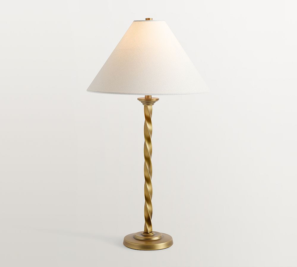 Harper Twisted Metal Table Lamp (24") | Pottery Barn (US)