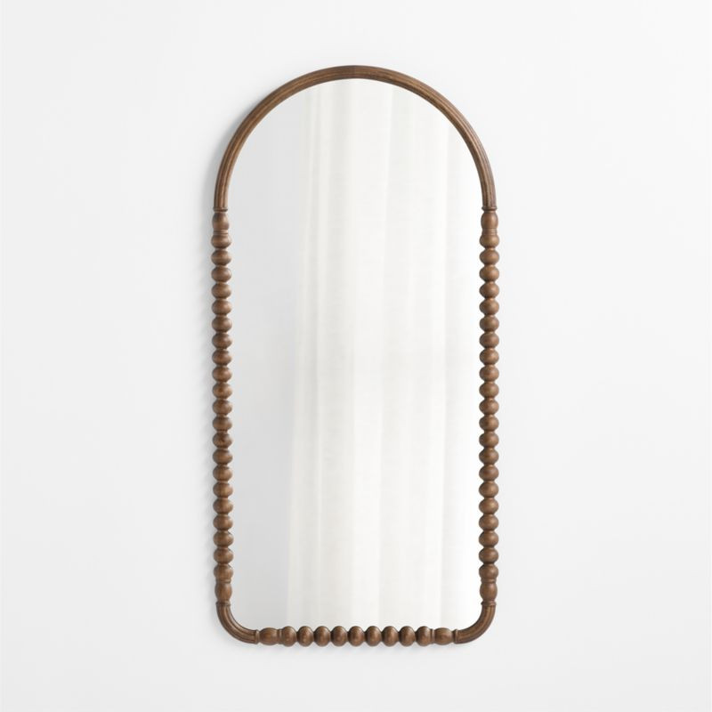 Jenny Lind Deep Brown Arch Full Kids Wall Mirror | Crate & Barrel