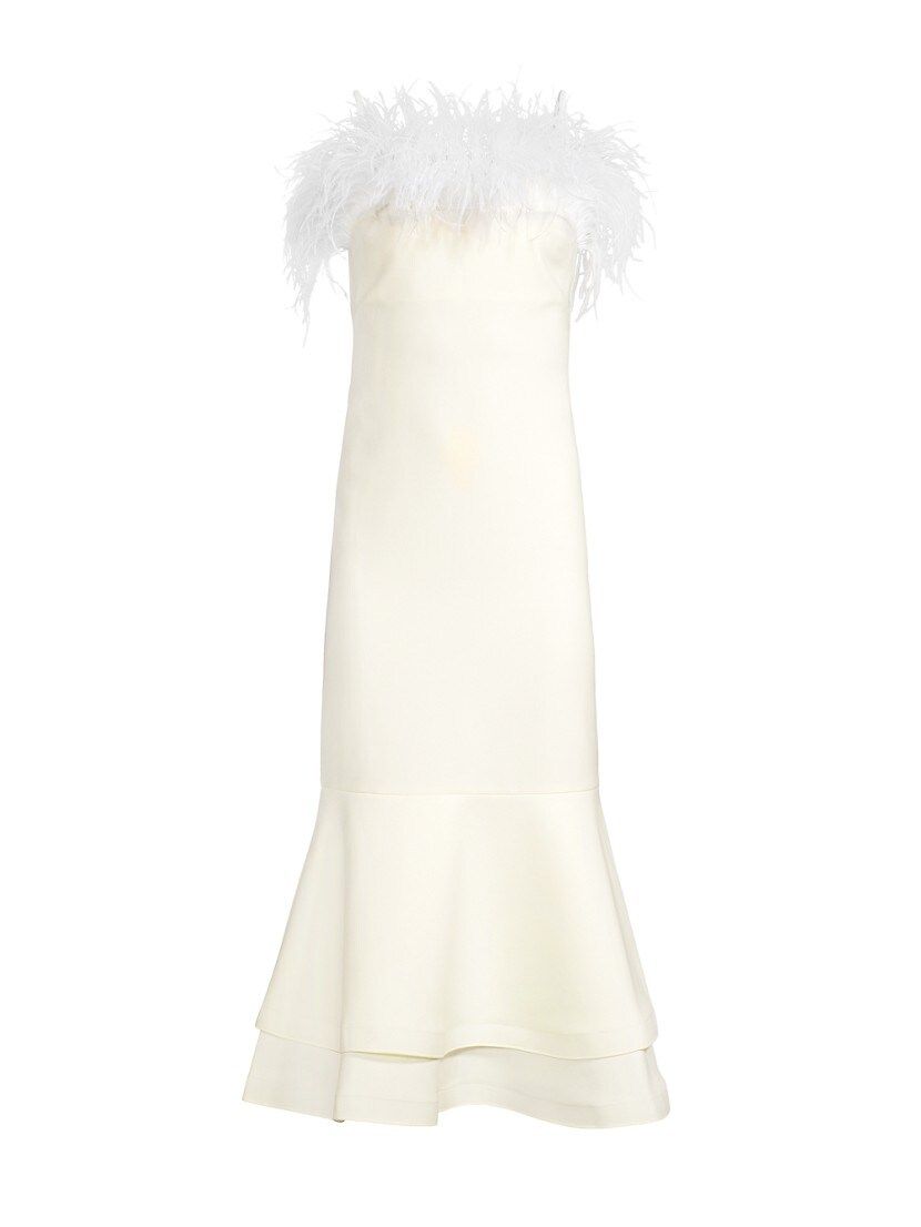 Feather Midi Aurora Dress | Saks Fifth Avenue