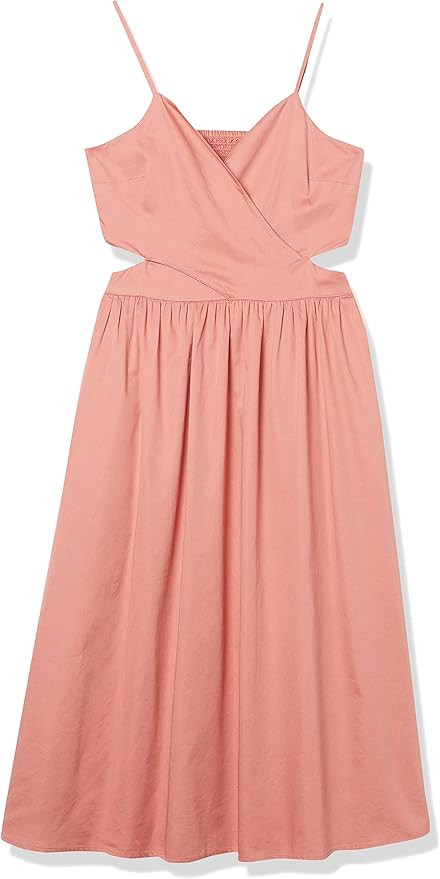 The Drop Women's Makenna Strappy Cross Front Smocked Back Midi Dress | Amazon (US)