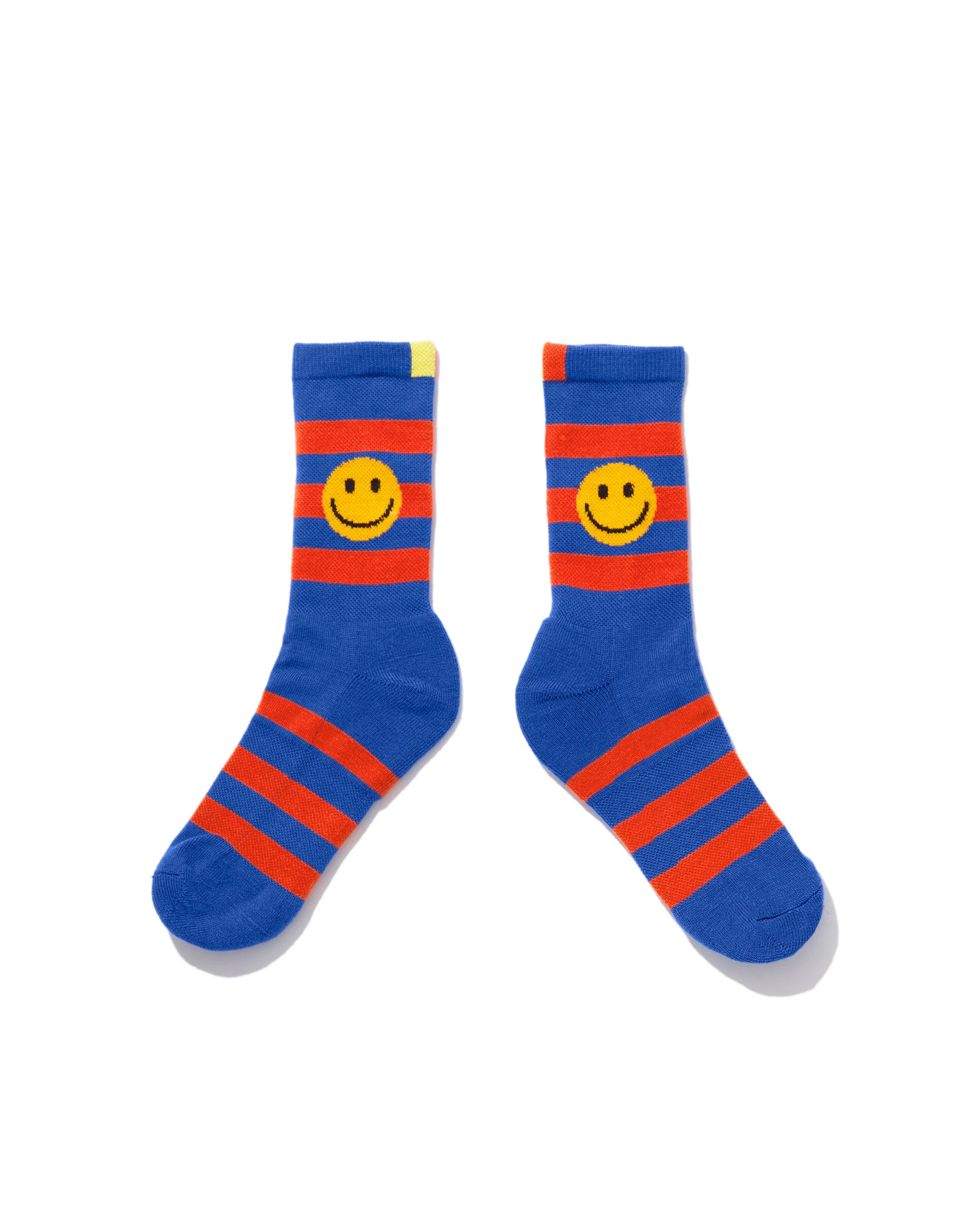 The Women's Striped Smile Sock - Royal/Poppy | KULE (US)