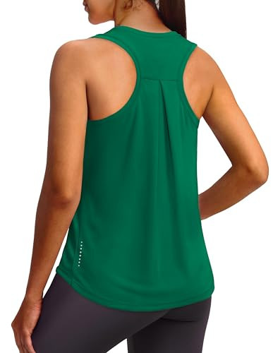 XIEERDUO Cute Summer Tops for Women Activewear Gym Tops for Women Green M | Amazon (US)