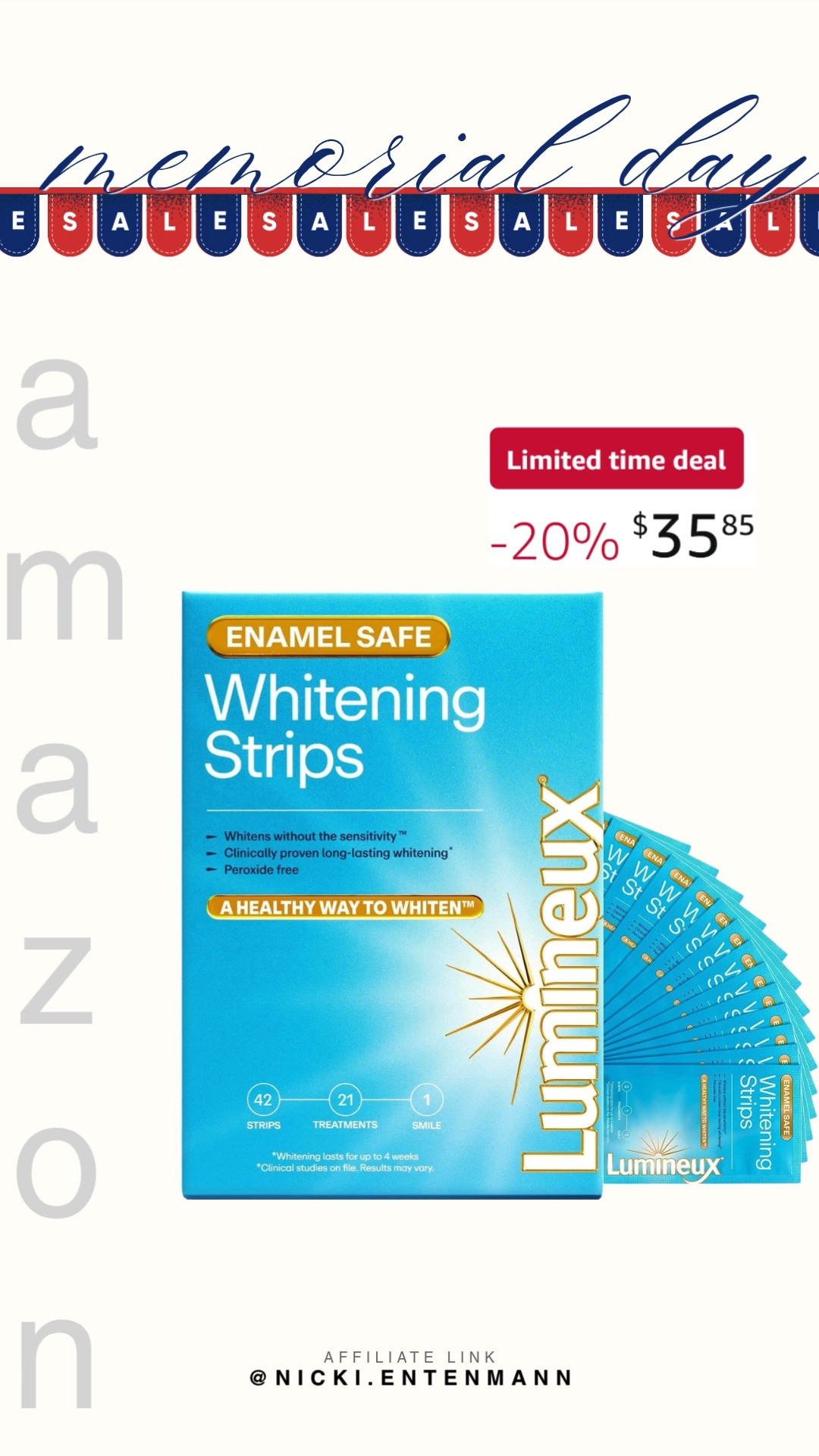 Brighten your smile the gentle way with Lumineux Teeth Whitening Strips. Natural ingredients, no sensitivity, just radiant confidence shining through. 😁✨🌿  

#Lumineux #teethwhitening #oralcare #naturalsmile #beauty #selfcare #whiteningstrips #healthylifestyle #confidence #cleanbeauty 

 #LTKselfcare #LTKSaleAlert #LTKBeauty