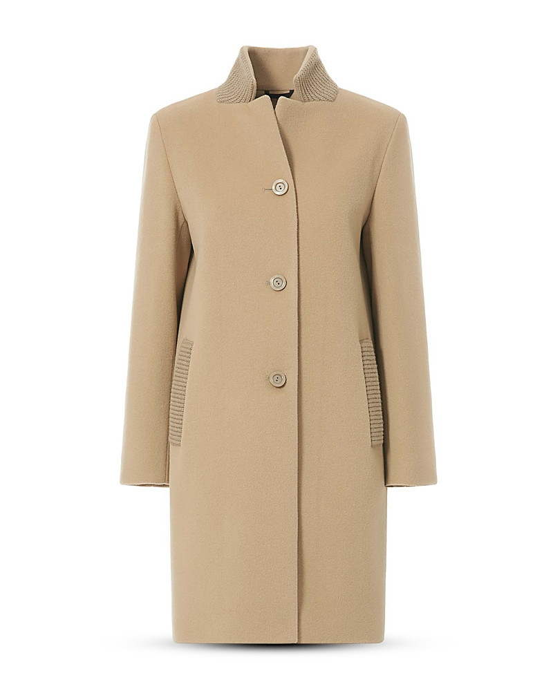 Cinzia Rocca 3/4 Length Coat With Knit Trim | Bloomingdale's (US)