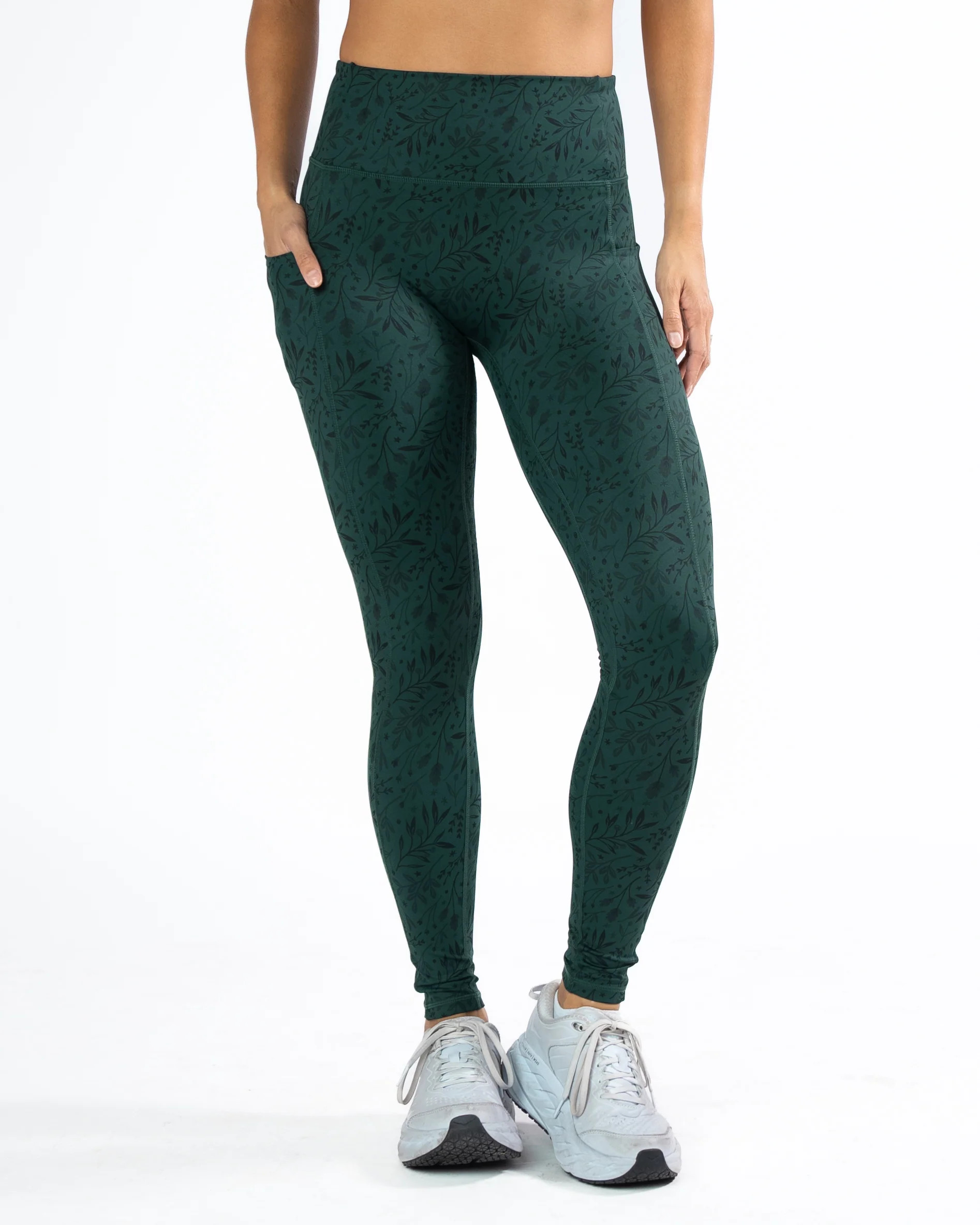 Lux Repetition Leggings (26 in.) - Juniper Mistletoe | Senita Athletics