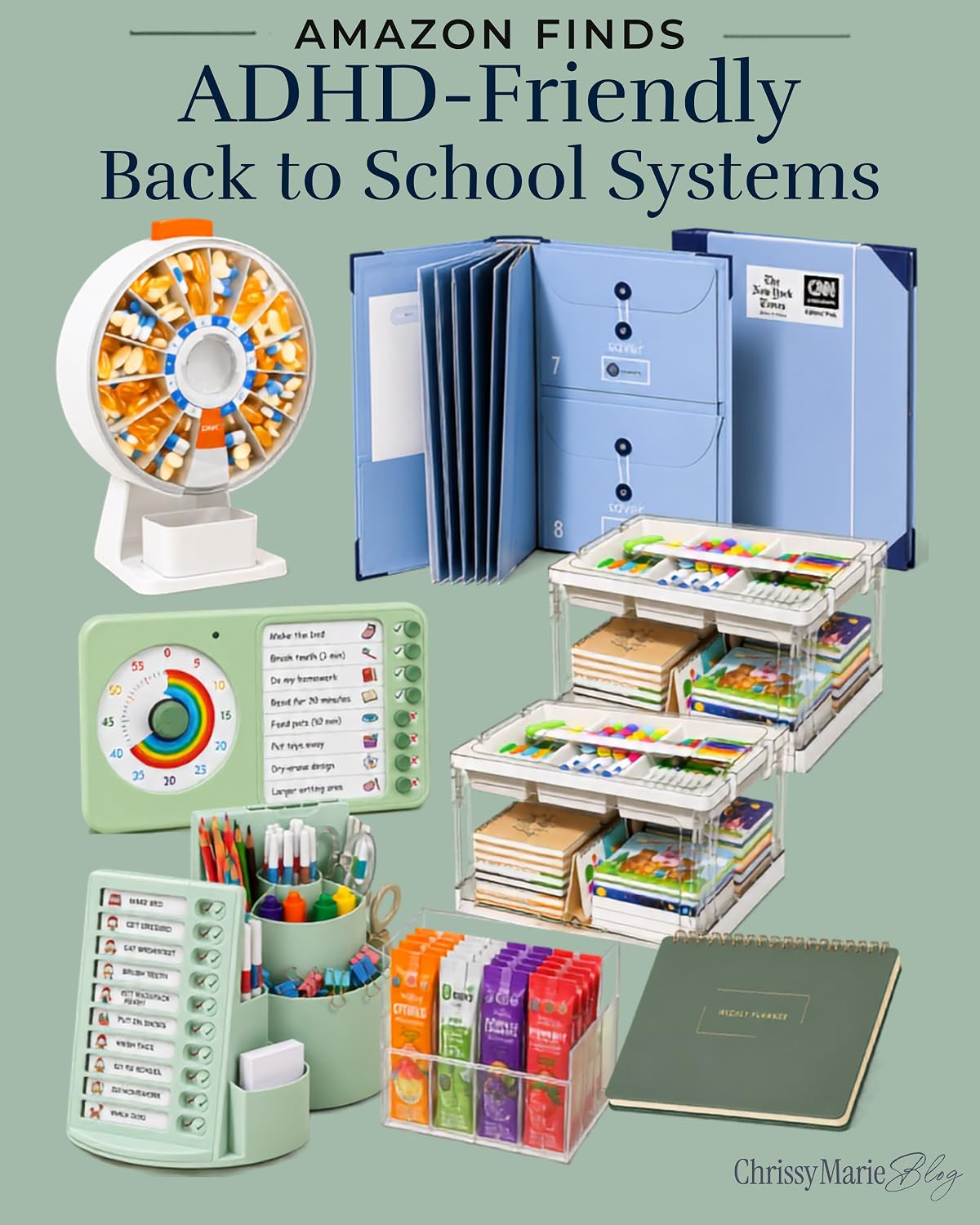 ADHD-friendly Amazon finds for back-to-school because the goal is not perfection, it’s fewer missing shoes, forgotten papers, and mystery backpack situations. Simple systems, visual helpers, and little things that make school mornings feel slightly less like a full-contact sport. 

 #LTKdayinmylife #LTKselfcare #LTKHome