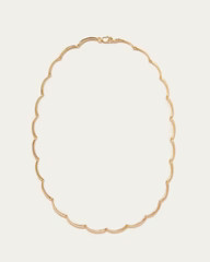 Karolina Gold Scalloped Necklace | Loeffler Randall