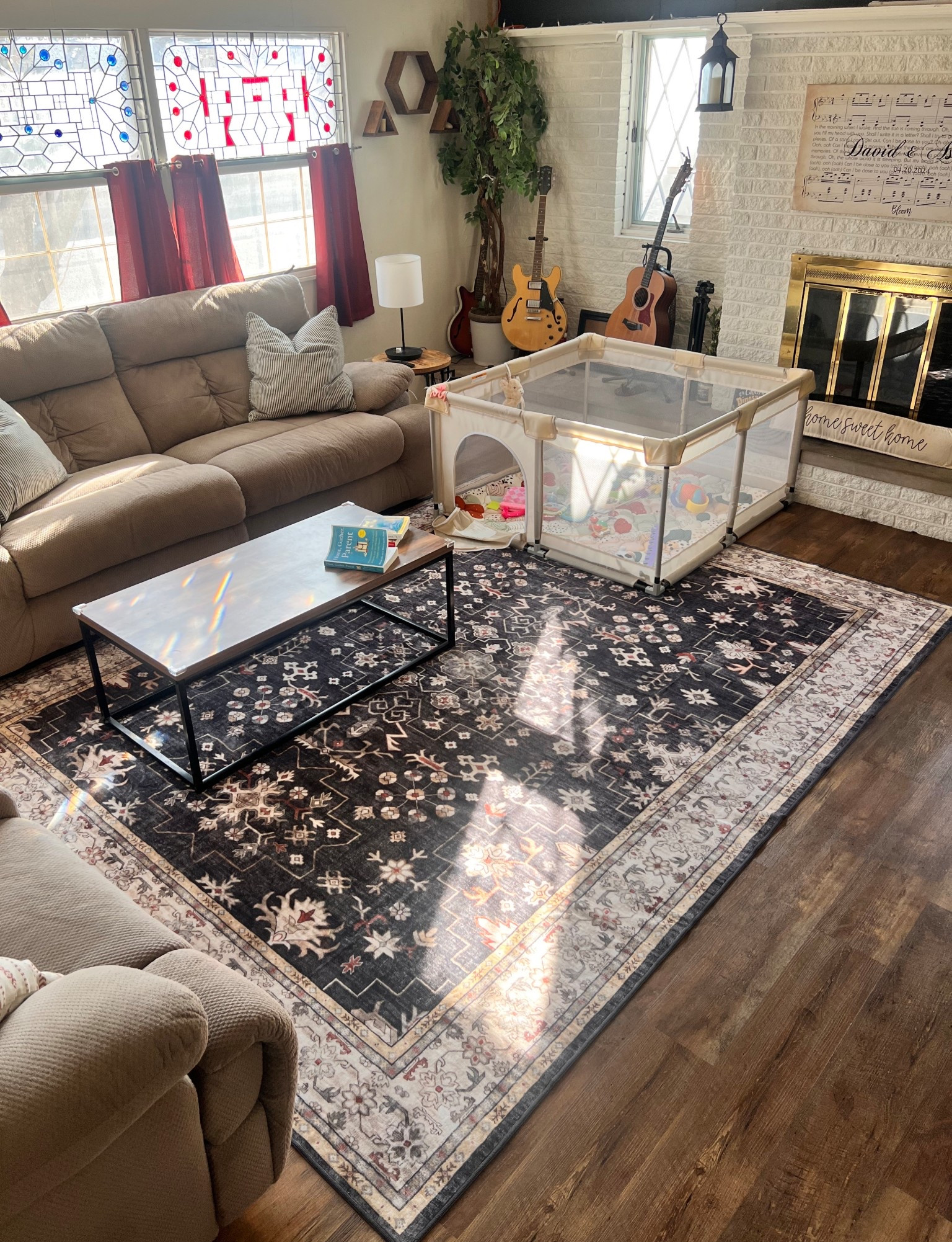 It was time for a rug update in the living room & this one did not disappoint! 🛋️

#LTKHome #LTKSaleAlert