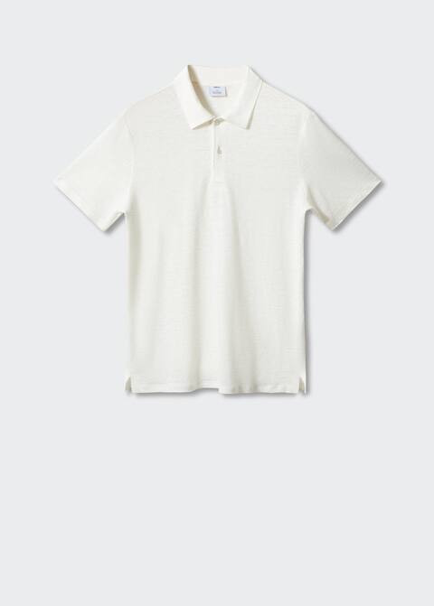 Slim fit 100% linen polo shirt | MANGO (US)