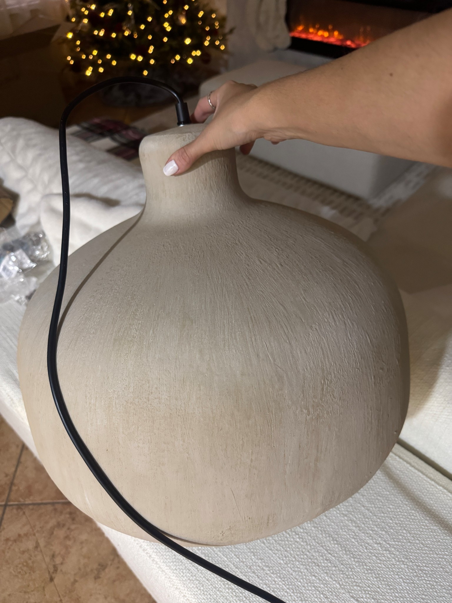 New pendant light for my staircase 🥹😭🤌🏼 wabi sabi style 

#LTKSeasonal #LTKHoliday #LTKActive