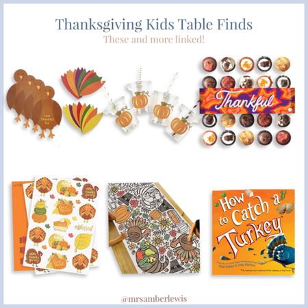 Thanksgiving kids table finds, order soon to get here on time! SO excited to try these cupcakes I’ve heard great things about them! 

#LTKSeasonal #LTKHoliday #LTKkids