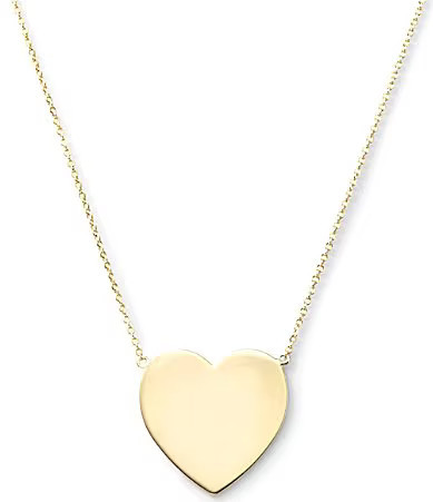 Melinda Maria XL U Have My Heart Short Pendant Necklace - Gold | Dillard's