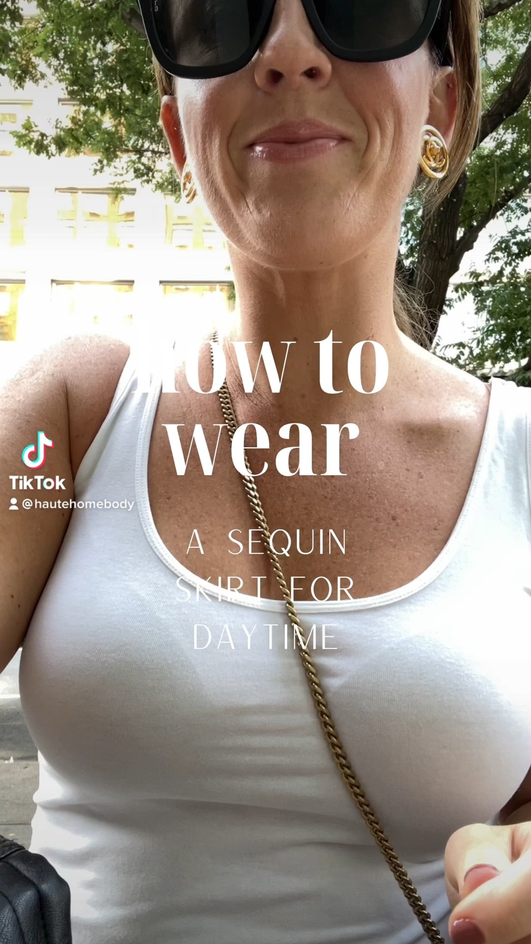 How to wear a sequin skirt in the daytime, sequin skirt outfit, fallstyle, fall style ideas, skirt outfit, brown sequin skirt, white tank top, size 8, midsize fashion, nyc outfit

#LTKunder100 #LTKSeasonal #LTKcurves