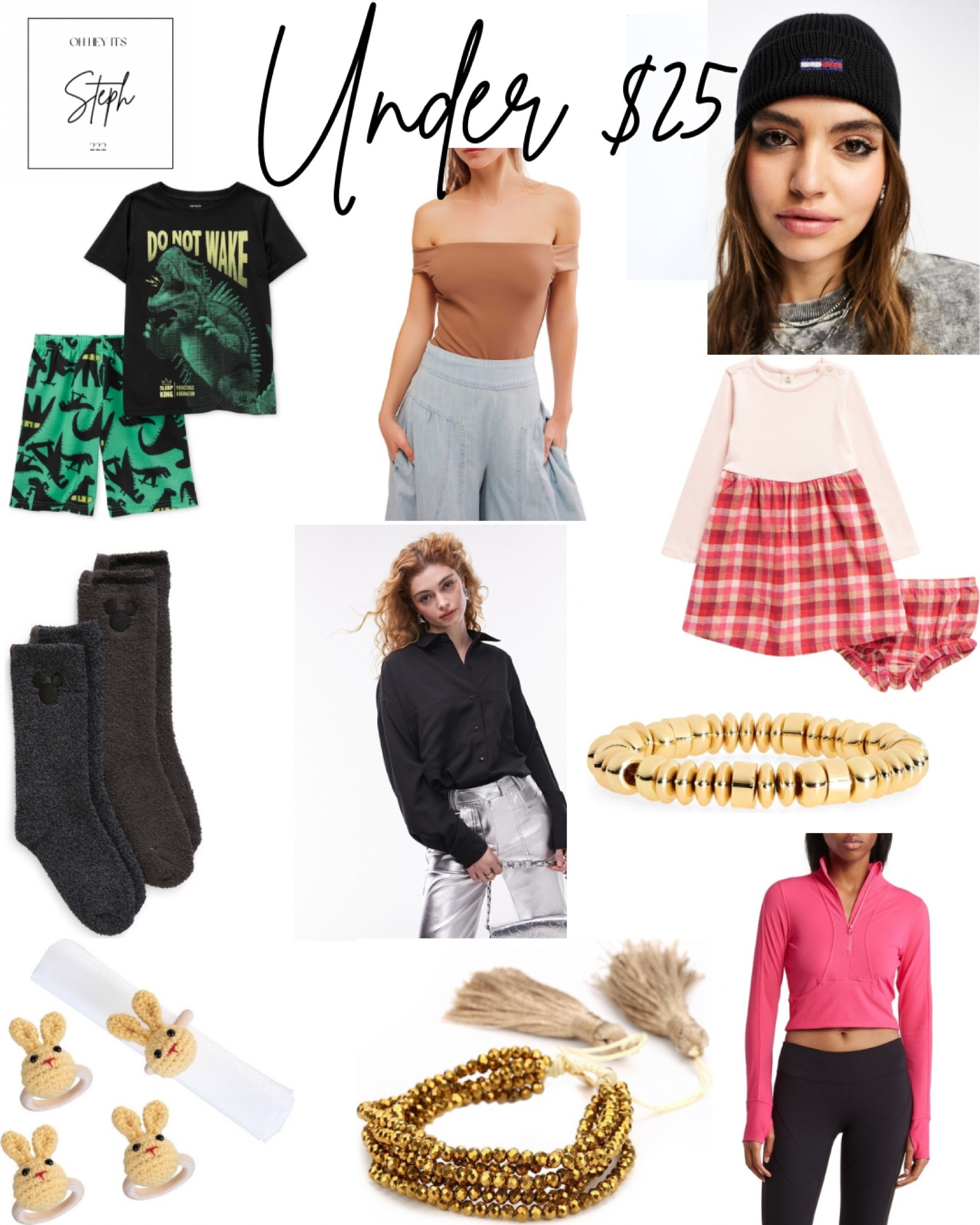 Under $25


Knitted Bunny Napkin Ring, Target, Bead Adjustable Bracelet, Nordstrom rack, Half Zip Jacket, Barefoot Dreams x Disney Kids crew socks, Button-Up Shirt, topshop, Nordstrom, Boys Dinosaur Loose-Fit Pajamas, carters, Macys, Kids' Plaid Long Sleeve Dress, Off the Shoulder Bodysuit, free people, Beaded Stretch Bracelet, Tommy jeans, beanie, asos 

#LTKKids #LTKSaleAlert #LTKFindsUnder50