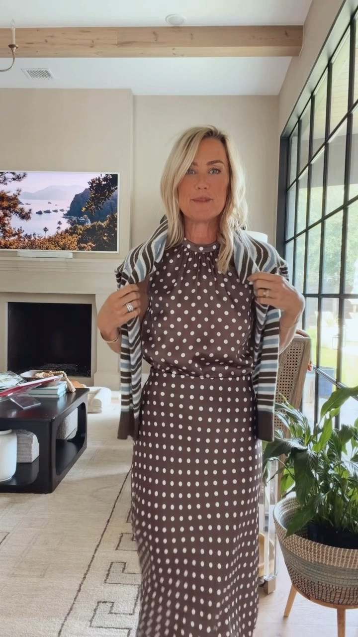 I had to try this darling little polka dot set! Are you kidding?! So cute!! 
Top: small
Sweater: xs
Skirt: small

#LTKootd #LTKOver40 #LTKSeasonal