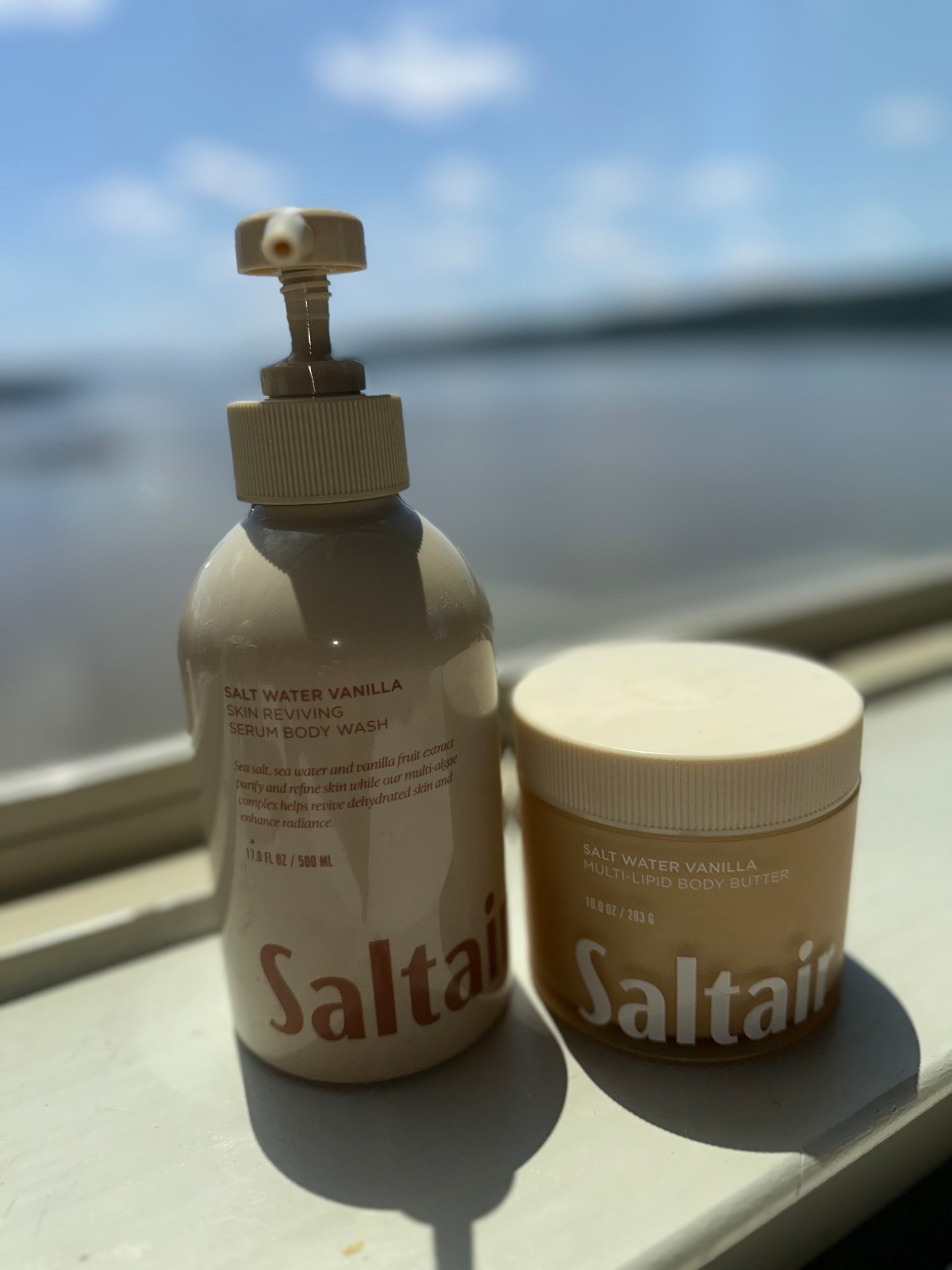 Currently obsessed with this Saltair duo 🤍

Salt Water Vanilla is a whole vibe!!! Warm, and beachy without being too sweet.
The body wash lathers like a dream & the body butter leaves me so SOFT.

If you’re building a summer shower routine, this is your sign 🫧

#Saltair #BodyCareRoutine #ShowerEssentials #SummerSkin 

#LTKFindsUnder50 #LTKSummerEdit #LTKBeauty