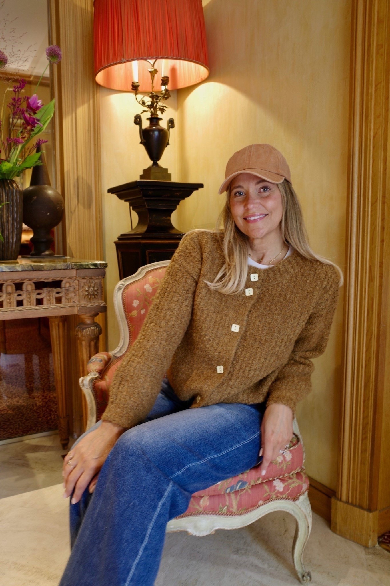 This textured cardigan from our Social Threads collection is the perfect mix of cozy and polished. I styled it with wide leg denim and a neutral cap for an easy, laid-back outfit. The warm brown tone makes it an ideal piece for fall layering. I love the unique buttons on here! 

#LTKOver40 #LTKSeasonal #LTKMidsize