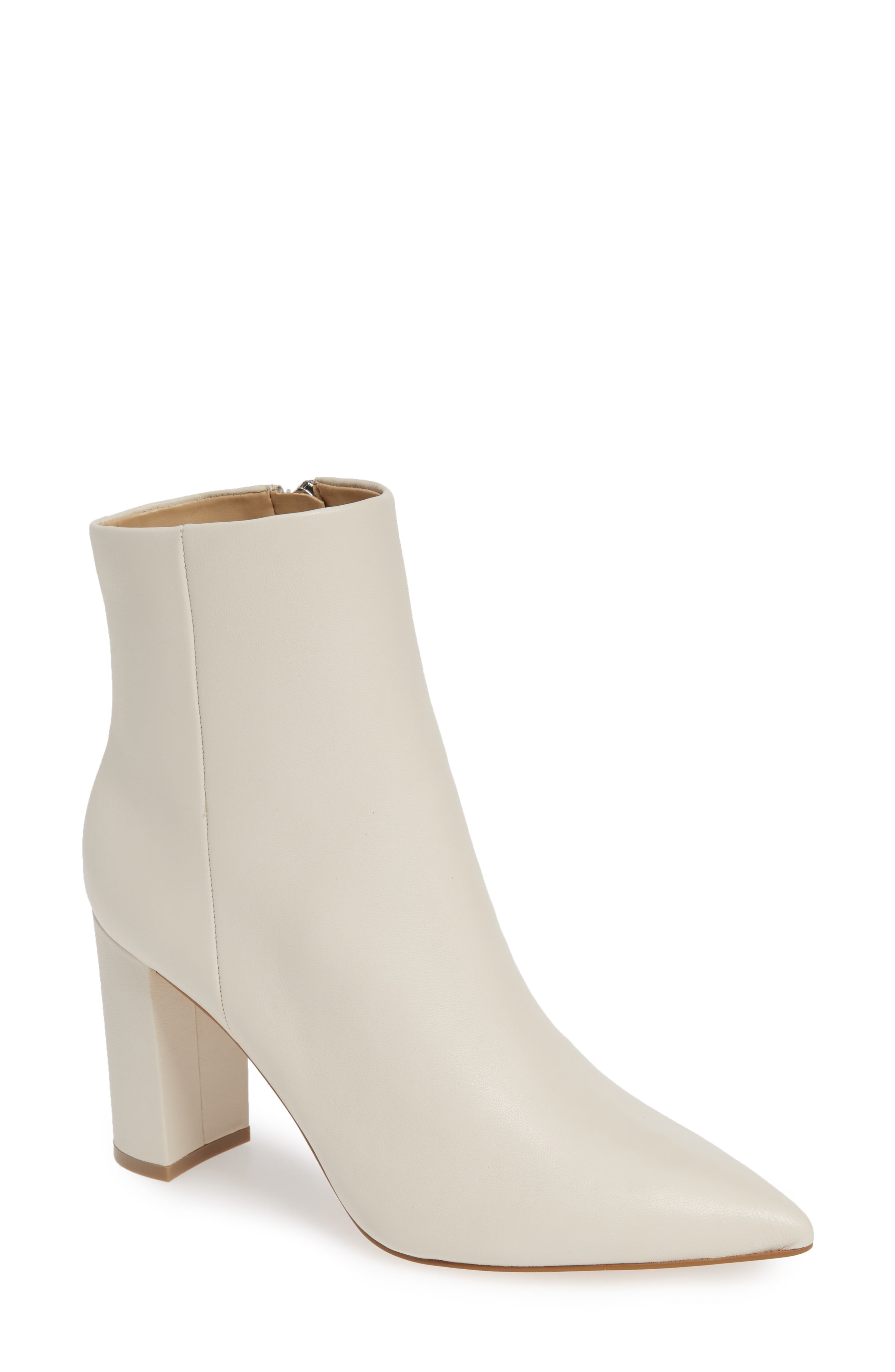 Women's Marc Fisher Ltd. Ulani Pointy Toe Bootie, Size 5 M - White | Nordstrom