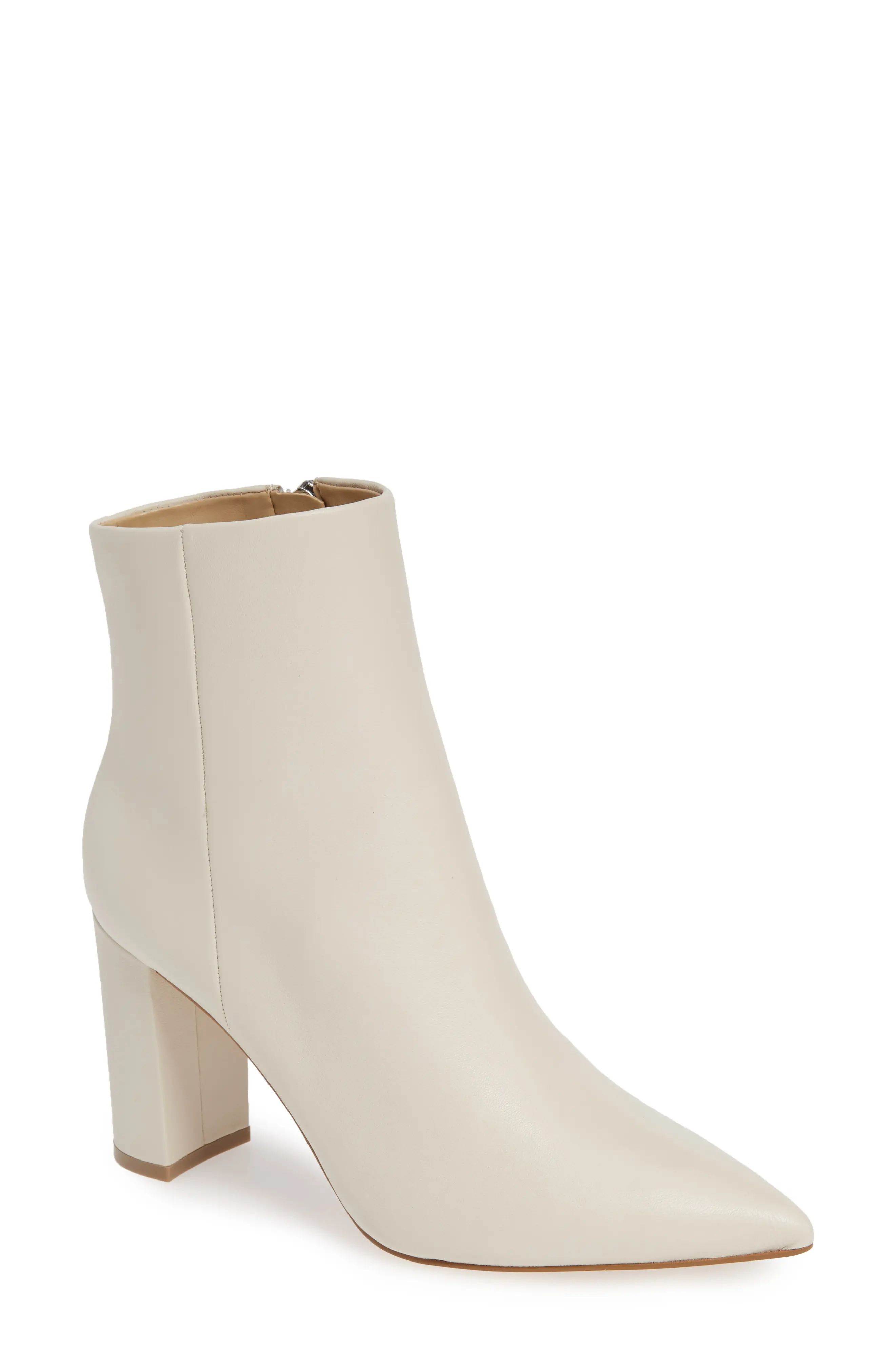 Women's Marc Fisher Ltd. Ulani Pointy Toe Bootie, Size 5 M - White | Nordstrom