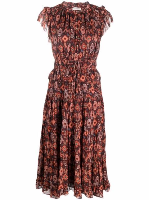 Emine ikat silk dress | Farfetch (US)