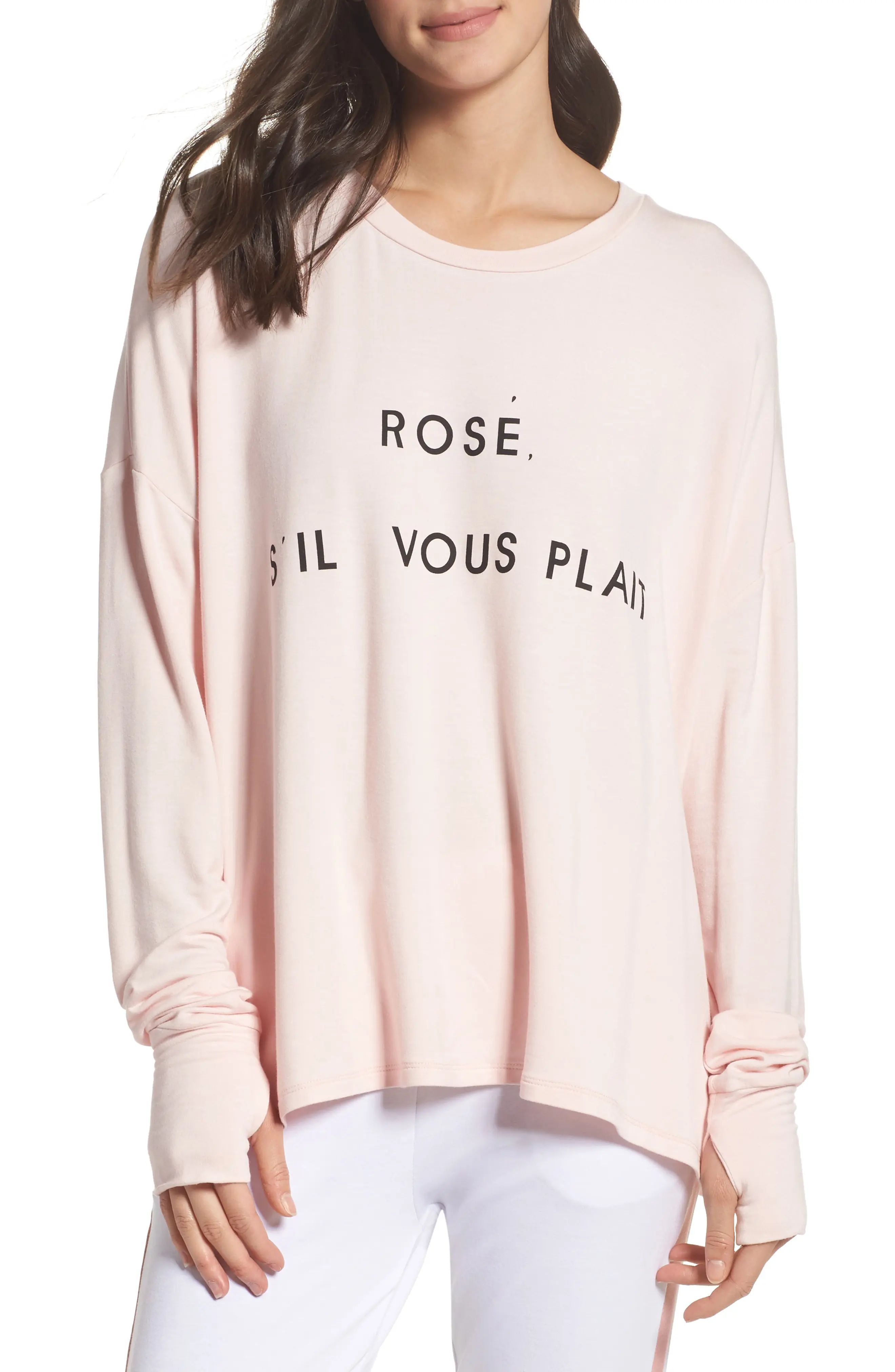 Rosé Please Sweatshirt | Nordstrom