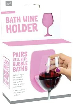 30 Watt Silicone Wine Glass Holder for Bath & Shower, Give The Gift of an at Home Spa Bathtub Rel... | Amazon (US)