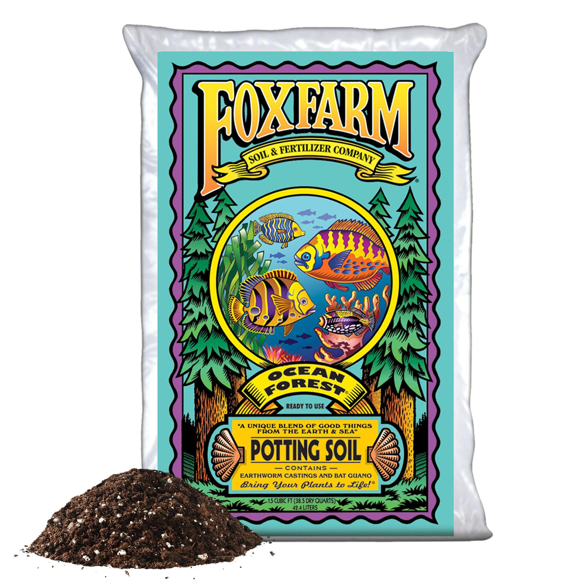 FoxFarm Ocean Forest Potting Soil – All-Purpose Container Mix, 1.5 Cubic Feet | Amazon (US)
