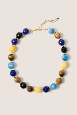 EVEREVE Women's Vida Semi Stone Necklace, Brown | Evereve