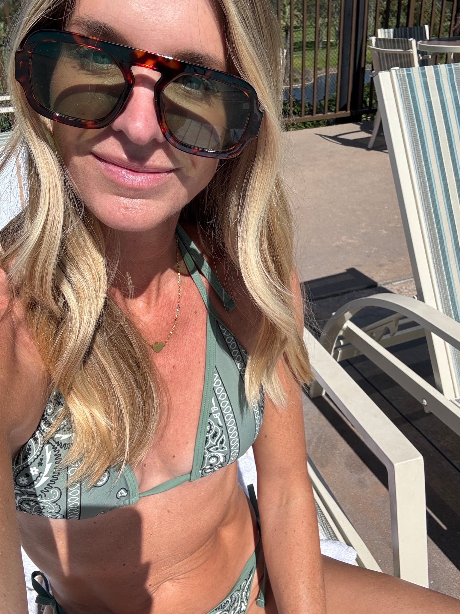 Green bandana bikini 

#LTKTravel #LTKSwim #LTKSpringSale