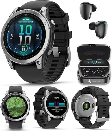Garmin Fenix E – 47 mm, AMOLED, Premium Multisport GPS Smartwatch, Long-Lasting Battery Life, S... | Amazon (US)