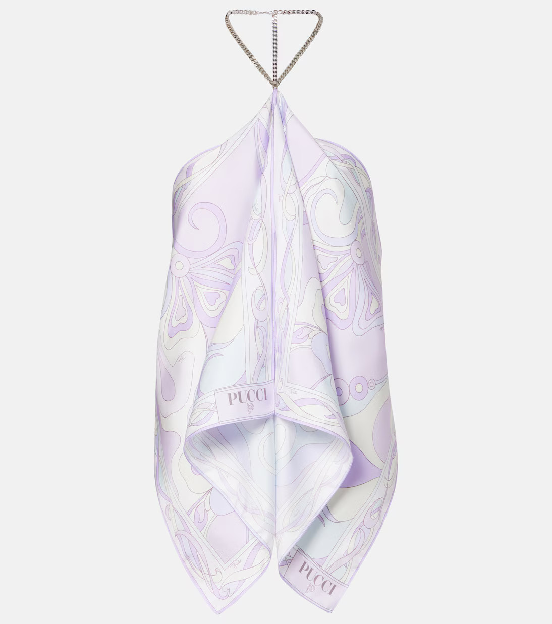 Orchidee embellished silk twill top | Mytheresa (US/CA)