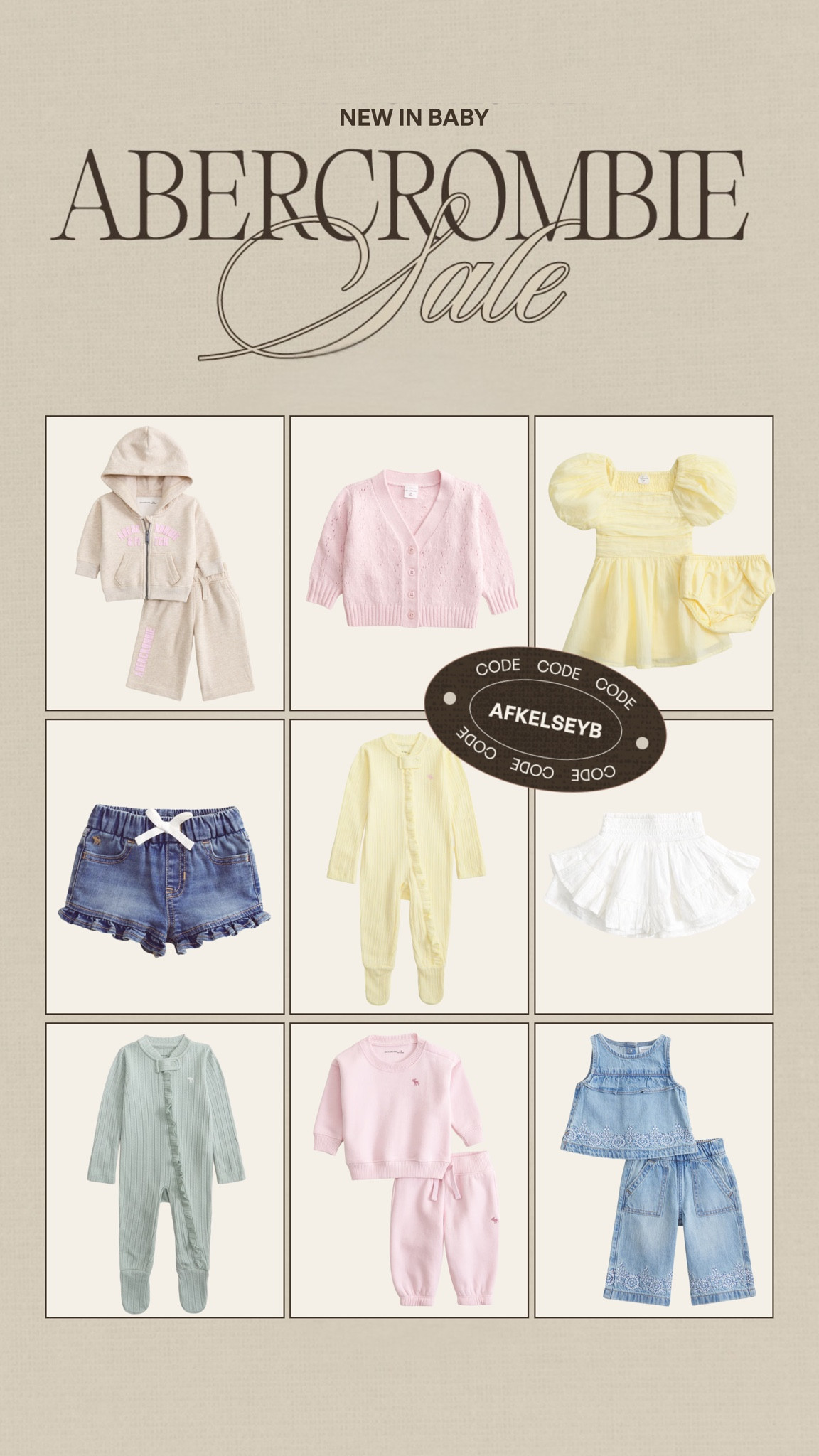 New baby from Abercrombie🤍 Code AFKELSEYB for 20% off orders $125+

#LTKSaleAlert #LTKBaby