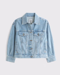 Distressed Denim Trucker Jacket | Abercrombie & Fitch (US)